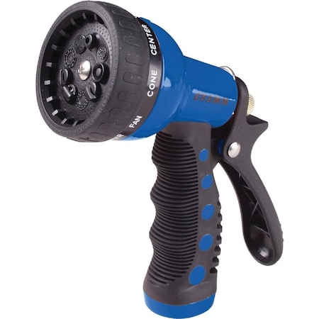 Dramm Heavy-Duty Metal 9-Pattern Nozzle, Blue 60-12705